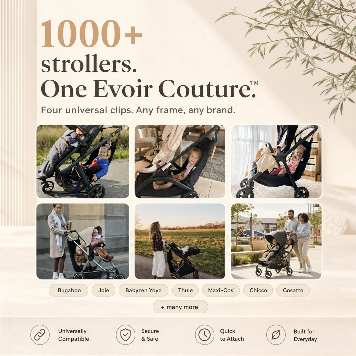 Evoir Couture™ Stroller Hammock Seat