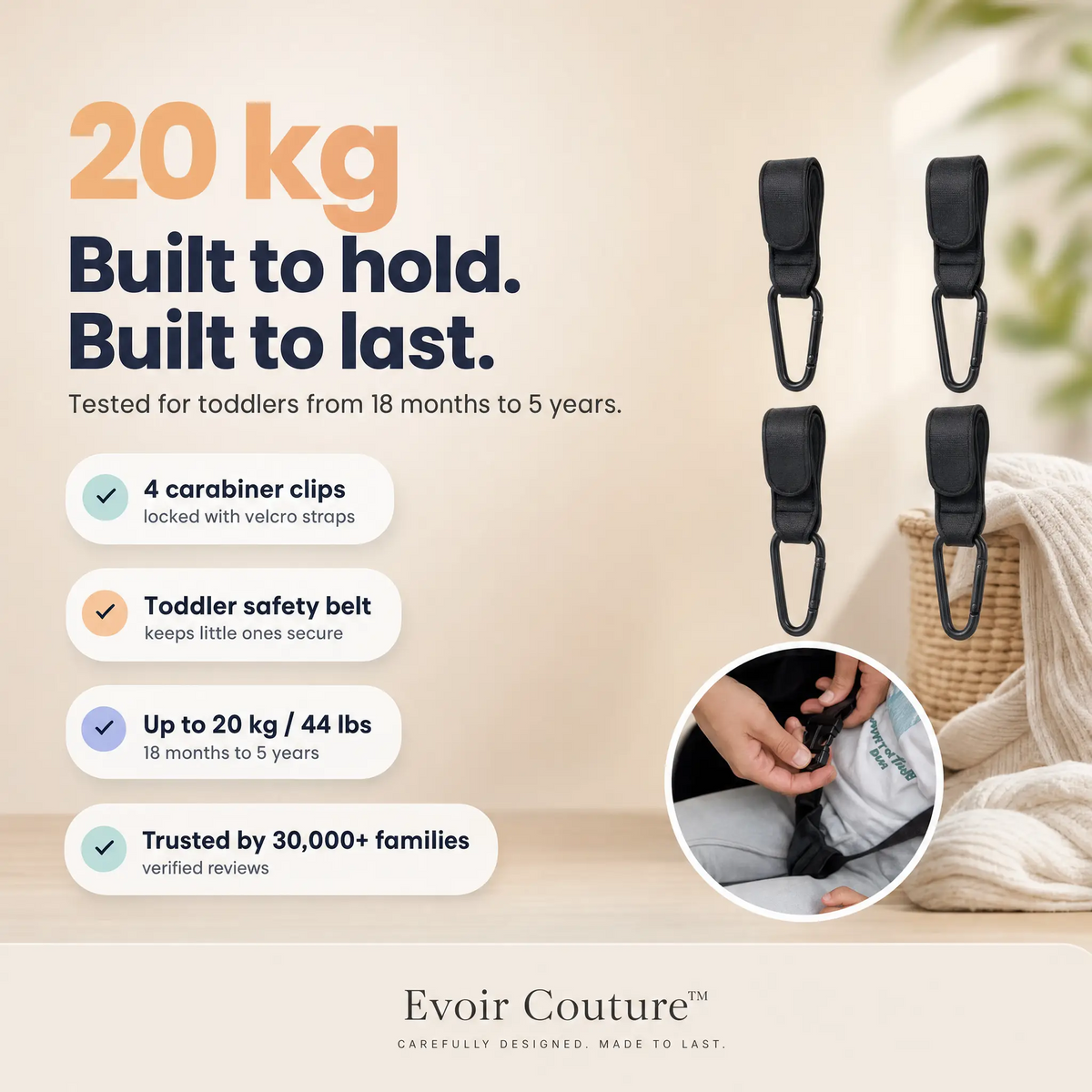 Evoir Couture™ Stroller Hammock Seat